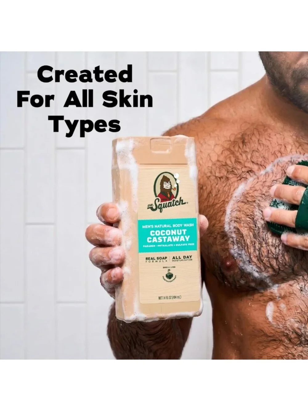 Natural Men's Body Wash Set - Moisturizing, Long-Lasting Scent, Cleansing Gel